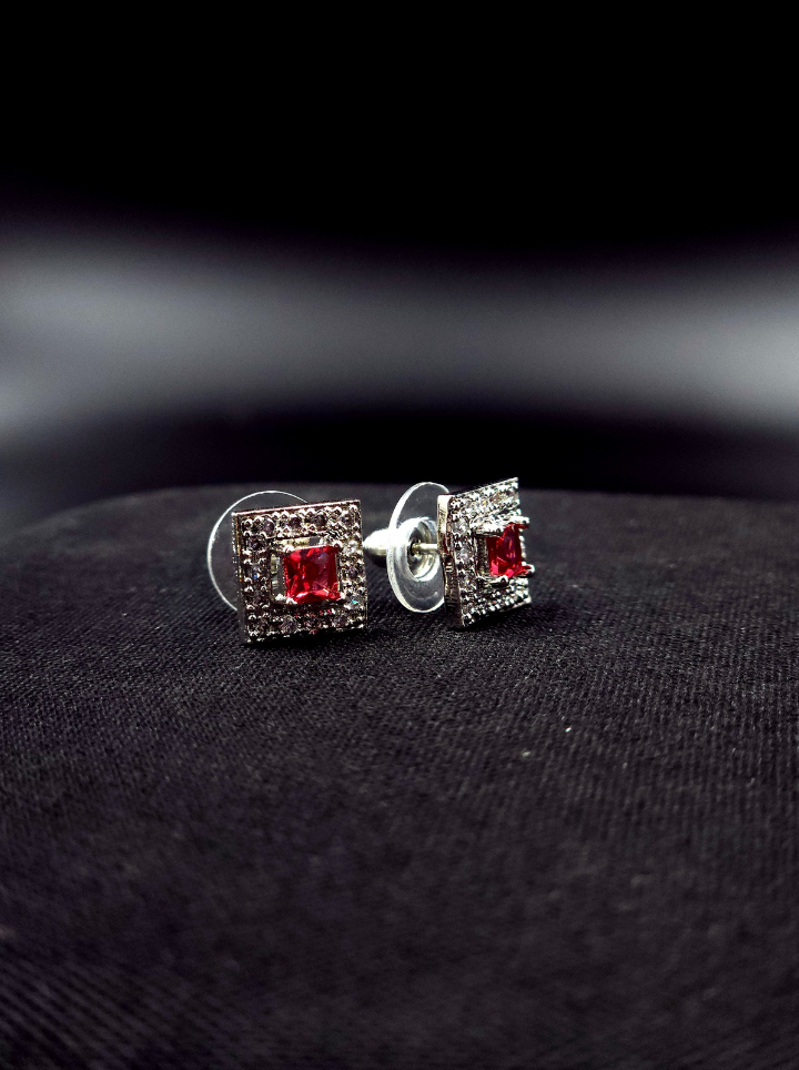 Small Ruby Earrings