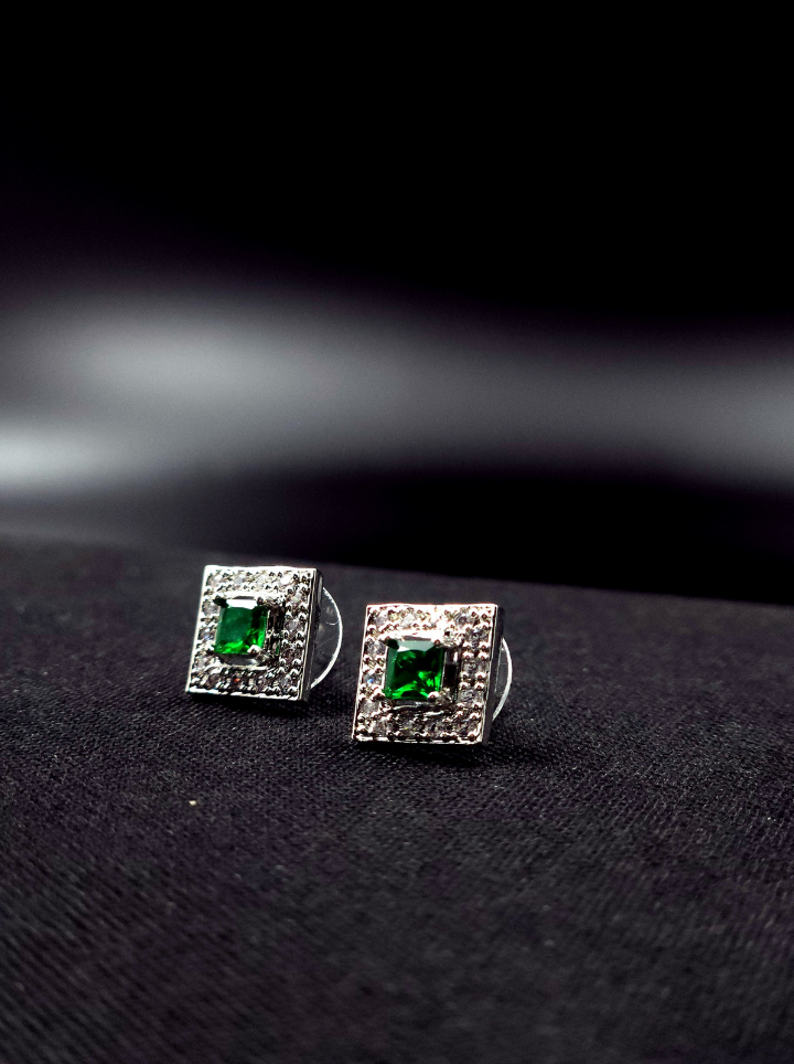 Green Stone Earring