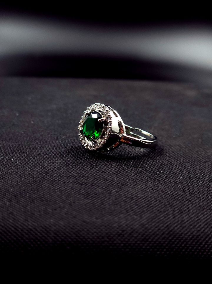Twilight Sapphire Solitaire Adjustable
