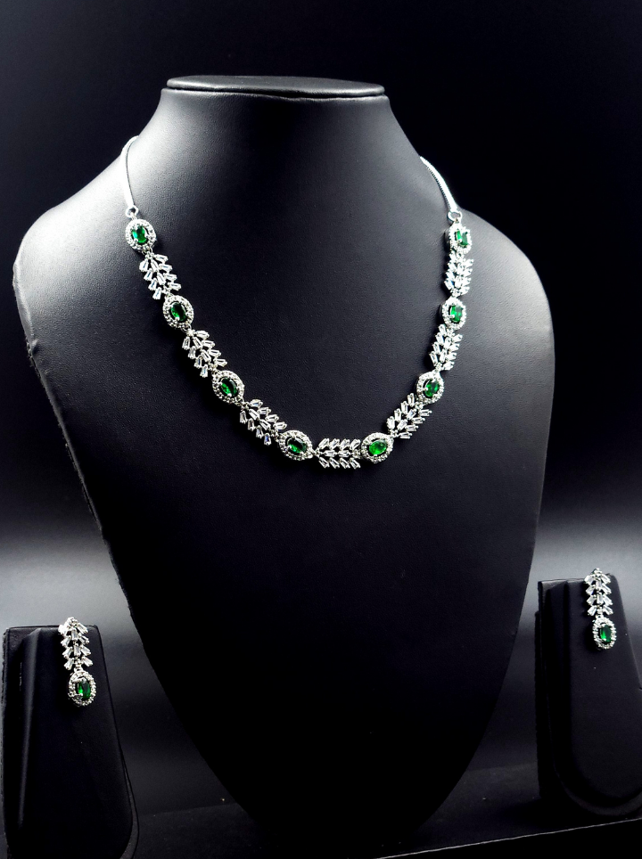 American Diamond Emerald set