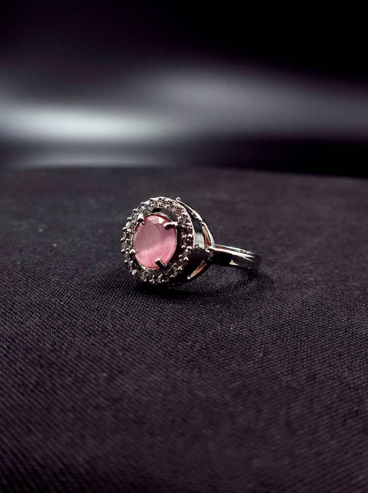 Pink Round Shape Ring