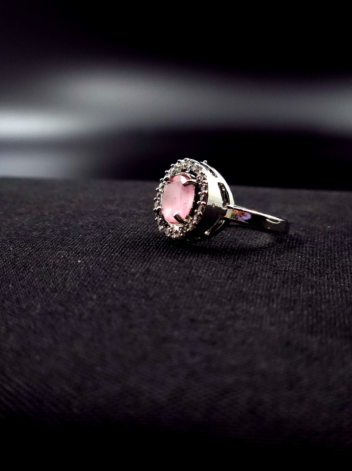 Pink Round Shape Ring