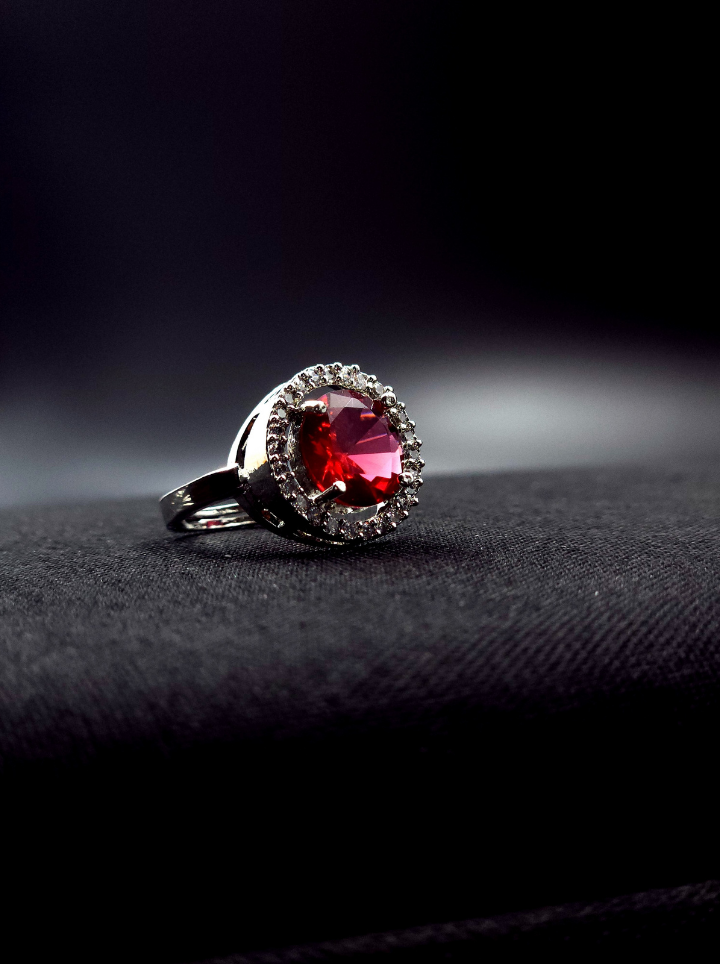 Pink Round Shape Ring