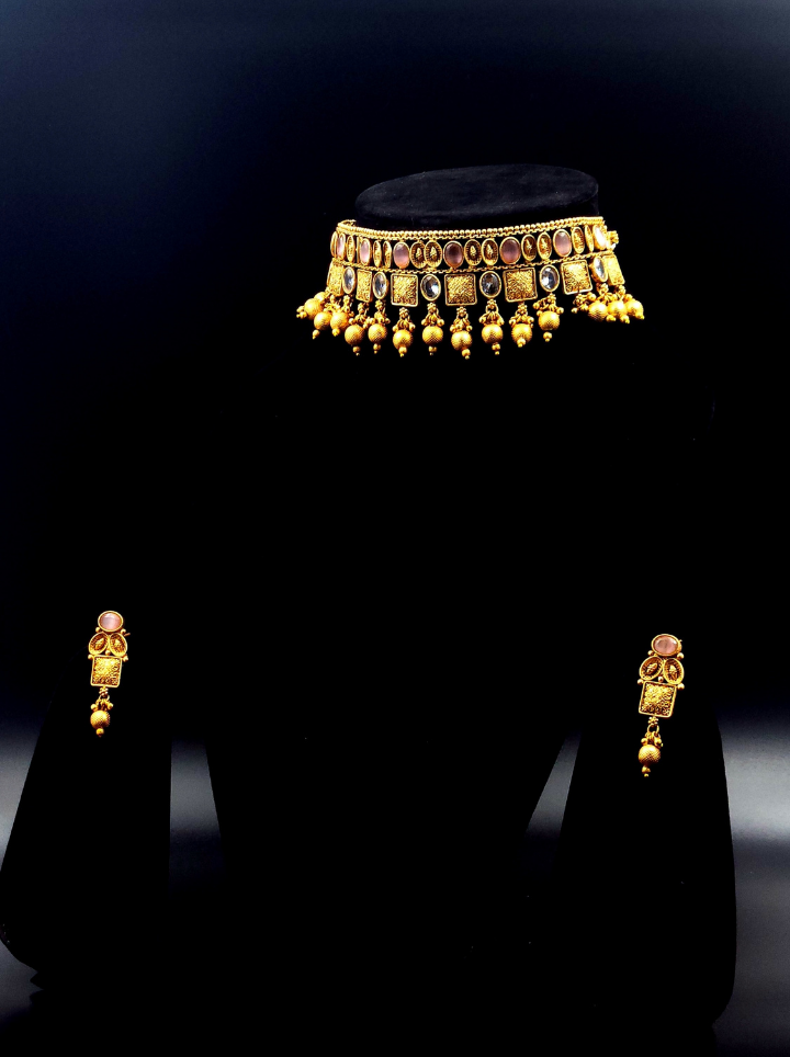 Royal Temple Bridal Choker Set