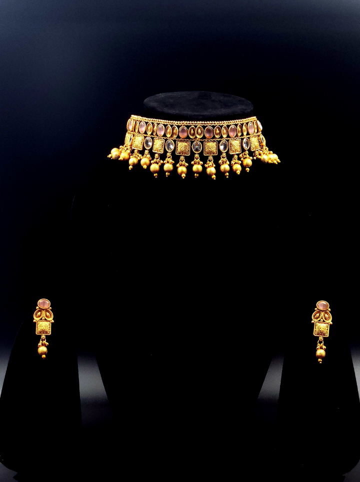 Royal Temple Bridal Choker Set