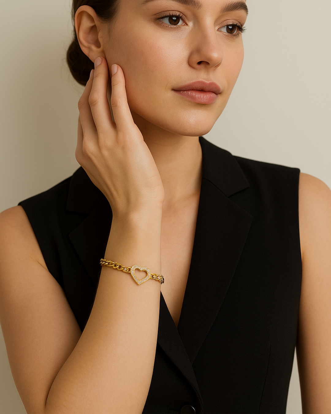 Love White Stone Adjustable Bracelet